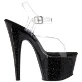 Musta 18 cm ADORE-708MG glitter platform korkokengt naisten