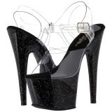 Musta 18 cm ADORE-708MG glitter platform korkokengt naisten