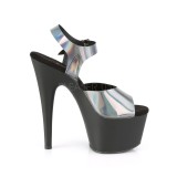 Musta 18 cm ADORE-708N-DT Hologrammi platform korkokengt naisten