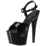 Musta 18 cm ADORE-709MG glitter platform korkokengt naisten