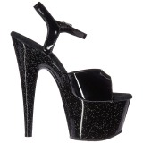 Musta 18 cm ADORE-709MG glitter platform korkokengt naisten