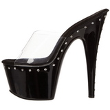 Musta 18 cm Pleaser ADORE-701LS Puukengt Platform