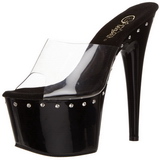 Musta 18 cm Pleaser ADORE-701LS Puukengt Platform