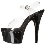 Musta 18 cm Pleaser ADORE-708LS Korkosandaalit