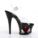 Musta 18 cm Pleaser MOON-708HRS Platform Korkokengill