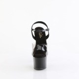 Musta 18 cm Pleaser SKY-308-1 platform korkokengt naisten