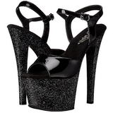 Musta 18 cm SKY-309MG Glitter Platform Korkokengill