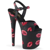 Musta 20 cm FLAMINGO-809KISSES pleaser korkokengt platform