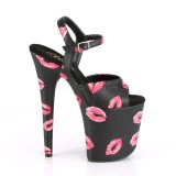 Musta 20 cm FLAMINGO-809KISSES pleaser korkokengt platform