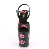 Musta 20 cm FLAMINGO-809KISSES pleaser korkokengt platform