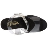Musta 20 cm Pleaser FLAMINGO-808MG kimallus platform korkokengt naisten
