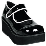 Musta 6 cm SPRITE-01 lolita gootti kengät
