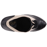 Musta Beiget 11,5 cm retro vintage CUTIEPIE-14 Oxford Naisten kengät avokkaat
