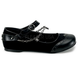 Musta DAISY-07 gootti ballerina kengät matalat