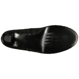 Musta Glitter 10 cm QUEEN-01 suuret koot avokkaat kengt