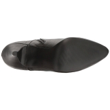 Musta Keinonahka 10 cm DREAM-1020 suuret koot nilkkurit naisten