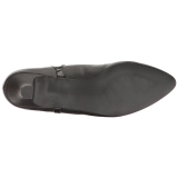 Musta Keinonahka 5 cm FAB-425 suuret koot avokkaat kengt