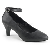Musta Keinonahka 8 cm DIVINE-431W Naisten kengät avokkaat