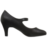 Musta Keinonahka 8 cm DIVINE-440 Naisten kengät avokkaat