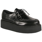 Musta Keinonahka V-CREEPER-502 Platform Creepers Kengt Miesten