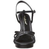 Musta Keinonahkaiset 12 cm FLAIR-420 Naisten Sandaletit Korkea