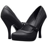 Musta Keinonahkaiset 12 cm retro vintage CUTIEPIE-02 avokkaat mary jane kengät piilotettu platform