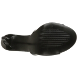 Musta Kiiltonahka 10 cm CLASSIQUE-01 suuret koot puukengt naisten