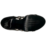 Musta Kiiltonahka 10 cm DREAM-438 suuret koot nilkkurit naisten