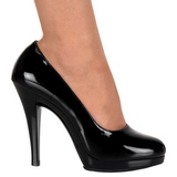 Musta Kiiltonahka 11,5 cm FLAIR-480 naisten avokkaat kengt miehille