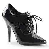 Musta Kiiltonahka 13 cm SEDUCE-460 Oxford Naisten kengt avokkaat
