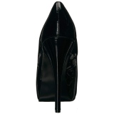 Musta Kiiltonahka 14,5 cm Burlesque TEEZE-06W miesten avokkaat leveään jalkaan