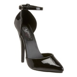 Musta Kiiltonahka 15 cm DOMINA-402 Naisten kengt avokkaat