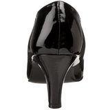 Musta Kiiltonahka 8 cm DIVINE-420W Naisten kengt avokkaat