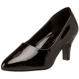 Musta Kiiltonahka 8 cm DIVINE-420W Naisten kengt avokkaat