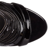 Musta Kiiltonahkaiset 13 cm SEXY-52 Nilkkurit Naiset