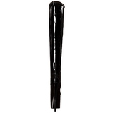 Musta Kiiltonahkaiset 20 cm PLEASER FLAMINGO-3000 Pitkt Saappaat Platform