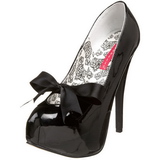 Musta Lakatut 14,5 cm Burlesque TEEZE-12 naisten kengät korkeat korko