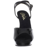 Musta Lakka 13 cm Fabulicious LIP-109 Platform Korkokengill