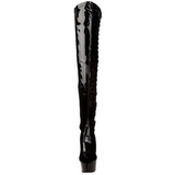 Musta Lakka 15 cm DELIGHT-3050 korokepohja pitkät saappaat