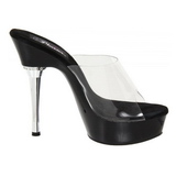 Musta Lpinkyv 14 cm Pleaser ALLURE-601 Puukengt Platform