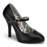 Musta Matta 12 cm rockabilly TEMPT-35 Naisten kengät avokkaat