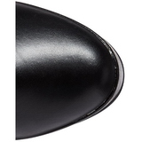Musta Matta 13 cm ELECTRA-3028 korolliset ylipolvensaappaat