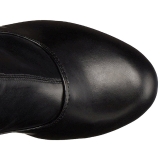 Musta Matta 15,5 cm DELIGHT-3000 korolliset ylipolvensaappaat