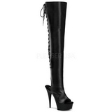 Musta Matta 15,5 cm DELIGHT-3017 Platform Reisisaappaat