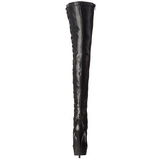 Musta Matta 15 cm DELIGHT-3050 korokepohja pitkät saappaat