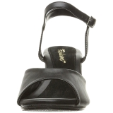 Musta Matta 8 cm BELLE-309 Naisten Sandaletit Korkea