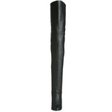 Musta Nahka 10,5 cm LEGEND-8868 korolliset ylipolvensaappaat