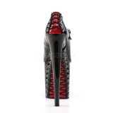 Musta Punaiset 20 cm FLAMINGO-887FH Korsetti Sandaletit Platform Kengät