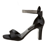 Musta Strassikoristeet 8,5 cm ROMANCE-372 Naisten Sandaletit Korkea