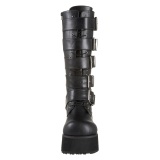 Musta Vegaani 8,5 cm TRASHVILLE-518 demonia saappaat - unisex platform saappaat
